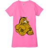 Ladies' Jersey Short-Sleeve Deep V-Neck T-Shirt Thumbnail