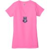 Ladies' Jersey Short-Sleeve Deep V-Neck T-Shirt Thumbnail