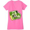Ladies' Jersey Short-Sleeve Deep V-Neck T-Shirt Thumbnail