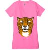 Ladies' Jersey Short-Sleeve Deep V-Neck T-Shirt Thumbnail