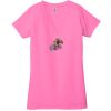 Ladies' Jersey Short-Sleeve Deep V-Neck T-Shirt Thumbnail