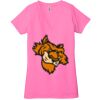 Ladies' Jersey Short-Sleeve Deep V-Neck T-Shirt Thumbnail