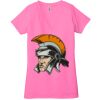 Ladies' Jersey Short-Sleeve Deep V-Neck T-Shirt Thumbnail