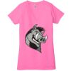 Ladies' Jersey Short-Sleeve Deep V-Neck T-Shirt Thumbnail