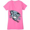 Ladies' Jersey Short-Sleeve Deep V-Neck T-Shirt Thumbnail
