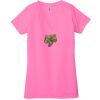 Ladies' Jersey Short-Sleeve Deep V-Neck T-Shirt Thumbnail