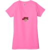 Ladies' Jersey Short-Sleeve Deep V-Neck T-Shirt Thumbnail