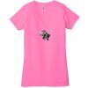 Ladies' Jersey Short-Sleeve Deep V-Neck T-Shirt Thumbnail