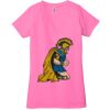 Ladies' Jersey Short-Sleeve Deep V-Neck T-Shirt Thumbnail