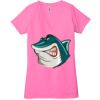 Ladies' Jersey Short-Sleeve Deep V-Neck T-Shirt Thumbnail