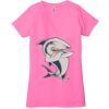 Ladies' Jersey Short-Sleeve Deep V-Neck T-Shirt Thumbnail