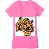 Ladies' Jersey Short-Sleeve Deep V-Neck T-Shirt Thumbnail