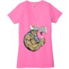 Ladies' Jersey Short-Sleeve Deep V-Neck T-Shirt Thumbnail
