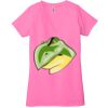 Ladies' Jersey Short-Sleeve Deep V-Neck T-Shirt Thumbnail
