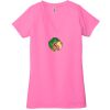 Ladies' Jersey Short-Sleeve Deep V-Neck T-Shirt Thumbnail