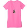 Ladies' Jersey Short-Sleeve Deep V-Neck T-Shirt Thumbnail