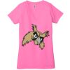 Ladies' Jersey Short-Sleeve Deep V-Neck T-Shirt Thumbnail