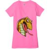 Ladies' Jersey Short-Sleeve Deep V-Neck T-Shirt Thumbnail