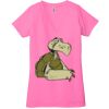 Ladies' Jersey Short-Sleeve Deep V-Neck T-Shirt Thumbnail