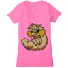 Ladies' Jersey Short-Sleeve Deep V-Neck T-Shirt Thumbnail