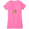 Ladies' Jersey Short-Sleeve Deep V-Neck T-Shirt Thumbnail