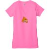 Ladies' Jersey Short-Sleeve Deep V-Neck T-Shirt Thumbnail