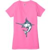Ladies' Jersey Short-Sleeve Deep V-Neck T-Shirt Thumbnail