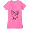 Ladies' Jersey Short-Sleeve Deep V-Neck T-Shirt Thumbnail