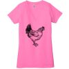 Ladies' Jersey Short-Sleeve Deep V-Neck T-Shirt Thumbnail