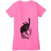 Ladies' Jersey Short-Sleeve Deep V-Neck T-Shirt Thumbnail
