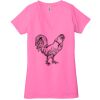 Ladies' Jersey Short-Sleeve Deep V-Neck T-Shirt Thumbnail