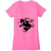 Ladies' Jersey Short-Sleeve Deep V-Neck T-Shirt Thumbnail