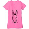Ladies' Jersey Short-Sleeve Deep V-Neck T-Shirt Thumbnail