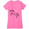 Ladies' Jersey Short-Sleeve Deep V-Neck T-Shirt Thumbnail