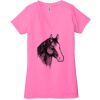 Ladies' Jersey Short-Sleeve Deep V-Neck T-Shirt Thumbnail
