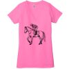 Ladies' Jersey Short-Sleeve Deep V-Neck T-Shirt Thumbnail