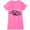 Ladies' Jersey Short-Sleeve Deep V-Neck T-Shirt Thumbnail