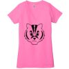 Ladies' Jersey Short-Sleeve Deep V-Neck T-Shirt Thumbnail