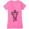 Ladies' Jersey Short-Sleeve Deep V-Neck T-Shirt Thumbnail