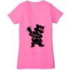 Ladies' Jersey Short-Sleeve Deep V-Neck T-Shirt Thumbnail