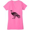Ladies' Jersey Short-Sleeve Deep V-Neck T-Shirt Thumbnail