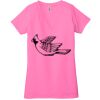Ladies' Jersey Short-Sleeve Deep V-Neck T-Shirt Thumbnail