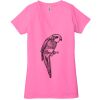 Ladies' Jersey Short-Sleeve Deep V-Neck T-Shirt Thumbnail
