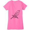 Ladies' Jersey Short-Sleeve Deep V-Neck T-Shirt Thumbnail