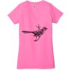 Ladies' Jersey Short-Sleeve Deep V-Neck T-Shirt Thumbnail