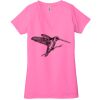 Ladies' Jersey Short-Sleeve Deep V-Neck T-Shirt Thumbnail