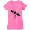 Ladies' Jersey Short-Sleeve Deep V-Neck T-Shirt Thumbnail