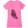 Ladies' Jersey Short-Sleeve Deep V-Neck T-Shirt Thumbnail