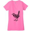 Ladies' Jersey Short-Sleeve Deep V-Neck T-Shirt Thumbnail