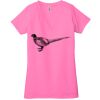 Ladies' Jersey Short-Sleeve Deep V-Neck T-Shirt Thumbnail
